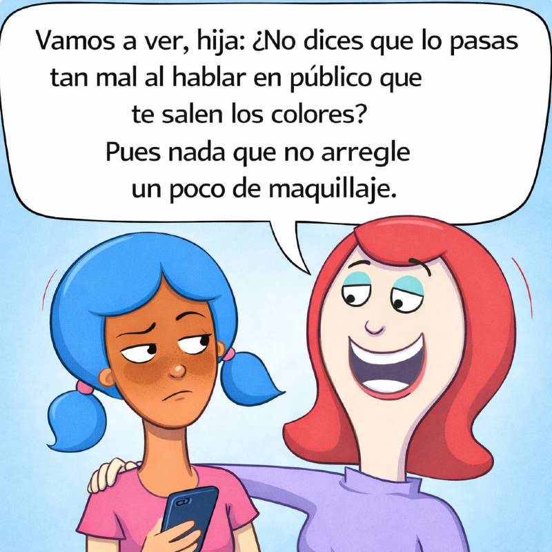 Madre que propone una solución absurda a la inseguridad de su hija.