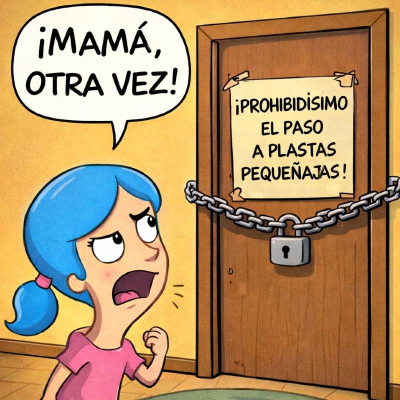 Niña llama a su madre porque su hermana adolescente le impide entrar en su habitación